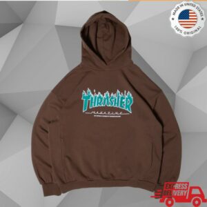 Bloody Sunday Store Merch Thrasher Hoodie Brown
