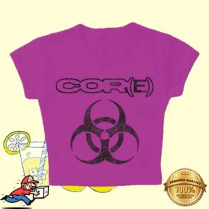 Lil Uzi Vert Merch Store Welcome To Core Biohazard Baby Tee Pink W Black