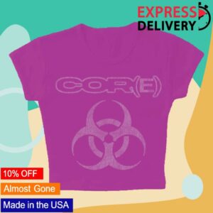 Lil Uzi Vert Merch Store Welcome To Core Biohazard Baby Tee Pink W White