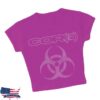 kenny Lil Uzi Vert Merch Store Welcome To Core Biohazard Baby Tee Pink W Whitea