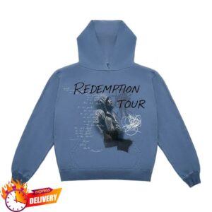 Rod Wave Merch Store Tour Hoodie Redemption Blue
