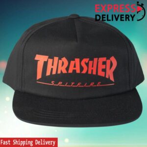 Impericon Store Merch Thrasher X Spitfire Snapback Black Cap