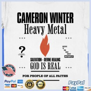 Hello Merch Shop Cameron Winter Heavy Metal T-Shirt
