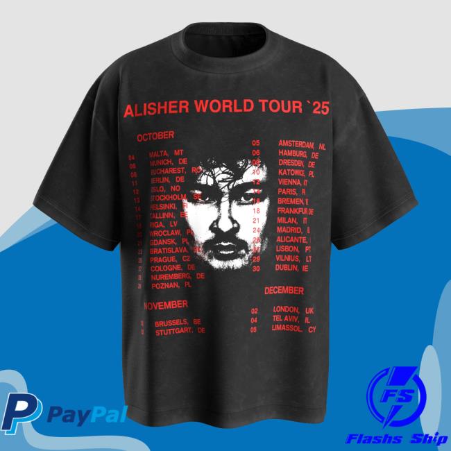 Morgenshtern Merch Store Alisher World Tour T-Shirt Morgenshtern Merch Store Alisher World Tour T-Shirt
