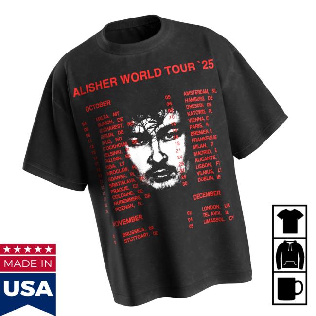 Morgenshtern Merch Store Alisher World Tour T-Shirt Morgenshtern Merch Store Alisher World Tour T-Shirt