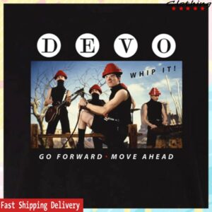 Hello Merch Store Devo Whip It Black T-Shirt