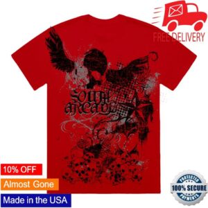 South Arcade Merch Store Red Skull T-Shirt