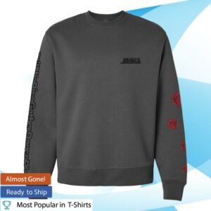 Winter Jazzfest Merch Store Gray Crew Sweatshirt Roses