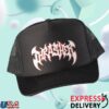 kenny impericon store merch thrasher heavy metal trucker black black cap upng we