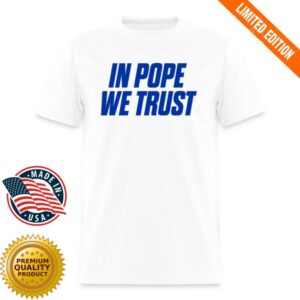 Fieldof68 Shop Store In Pope We Trust Blue Men’s T-Shirt