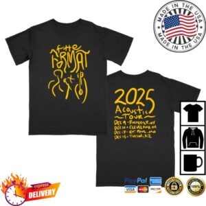 Hello Merch Store The Format 2025 Acoustic Tour Black T-Shirt