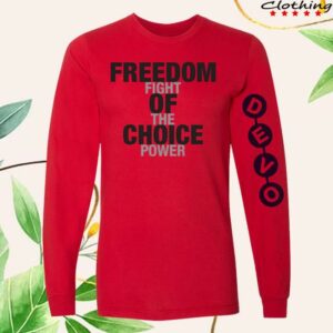 Hellomerch Store Devo Freedom Of Choice Red Long Sleeve