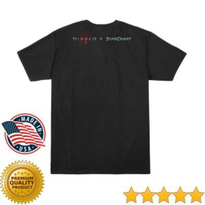 Blizzard Gear Merch Store Diablo X Starcraft The Queen Of Blades Black T-Shirt