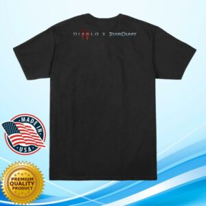 Blizzard Gear Merch Store Diablo X Starcraft The Rebel Marshall Black T-Shirt