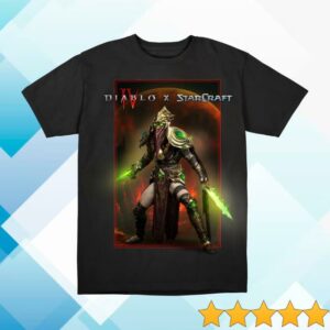 Blizzard Gear Merch Store Shop Diablo X Starcraft The Dark Prelate Black T-Shirt