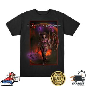 Blizzard Gear Merch Store Shop Diablo X Starcraft The Queen Of Blades Black T-Shirt