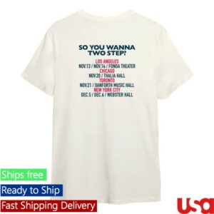 Chromeo Store Merch Fancy Footwork Tour Tee White