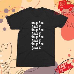 Ambient Inks Store Merch Cap’n Jazz Type Black Tee