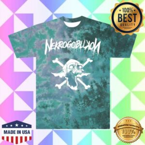 Nekrogoblikon Merch Store Puking Goblin Skull Tie Dye Tee