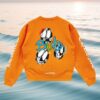 kenny shengli road market store merch chrome hearts matty boy orange linkbuild crewneck sweatshirt