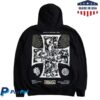 kenny Darc Sport Merch Store Iron Wolf Pack Pierce Hoodie In Blacka