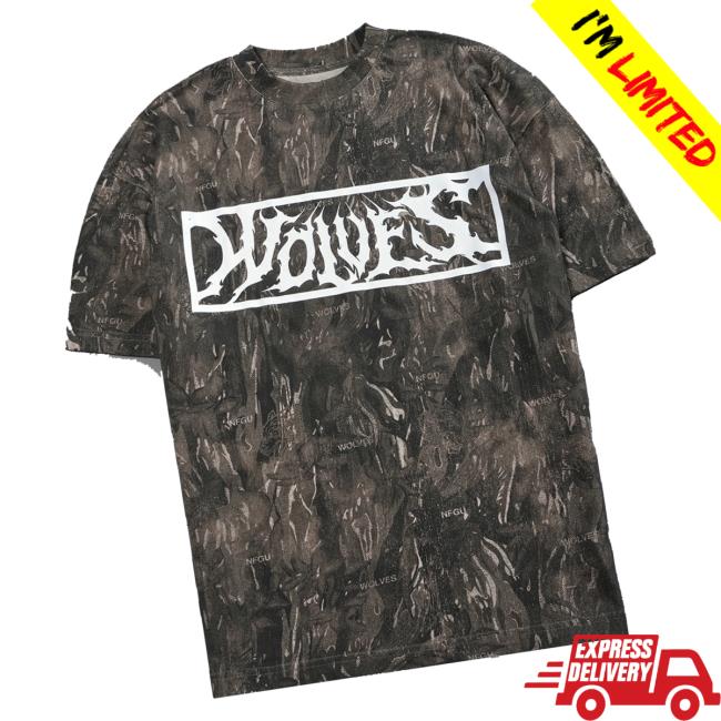 Darc Sport Merch Store Midnight Wolves Unisex Premium Oversized Tee In Vintage Norse Camo - Newest Fashion Trends