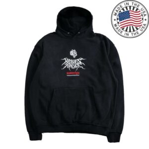 Darc Sport Merch Store Mori Rose Pierce Hoodie In Black Drift Wash