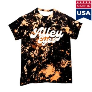 Alley Eyes Merch Store Bleached Black Logo Tee