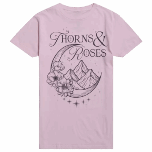 Hot Topic Shop Merch A Court Of Thorns And Roses Mountain Flower T-Shirt