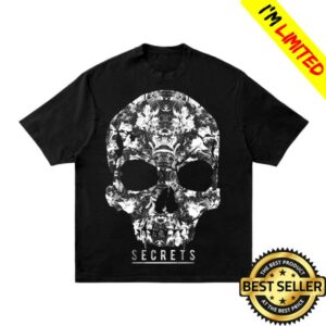 Secret Merch Store Shop Secrets Floral Skull T-Shirt