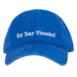 Cruddy Store Merch Bigwave Get Your Vitamins Washed Cap