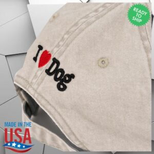 Cruddy Store Merch Bigwave I Love Dog Washed Cap