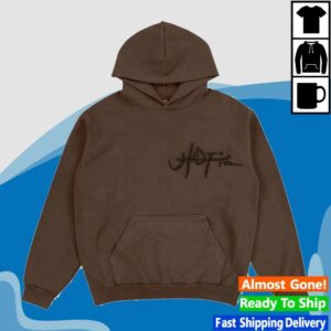 Travis Scott Merch Store Travis Scott Utopia A2 Hooded Sweatshirt Brown