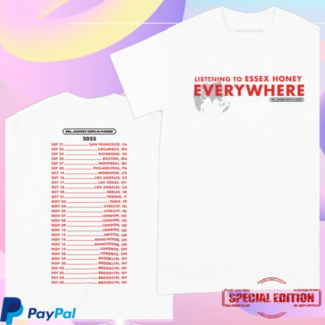 The Cbp Store Merch Listening To Essex Honey Everywhere 2025 T-Shirt