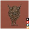 kenny kawa coffee store merch highland cow t shirt w