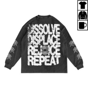 Tsunami Sea Store Merch Black Rainbow Lyric Shadow Longsleeve