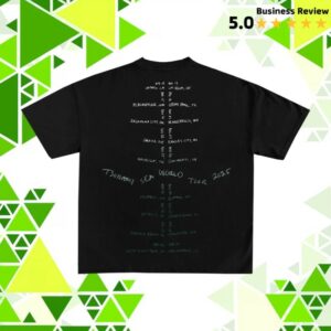 Tsunami Sea Store Merch Jellyfish Tour Black T-Shirt