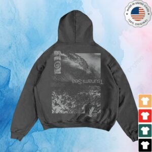 Tsunami Sea Store Merch Crash Pigment Black Pullover Shirt
