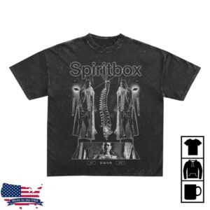 Tsunami Sea Store Merch Soft Spine Music Video Carbon Black T-Shirt