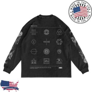 Tsunami Sea Store Merch Iconography Faded Black Long Sleeve