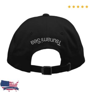 Tsunami Sea Store Merch Tsunami Sea Branded Black Unstructured Hat