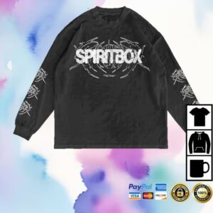 Tsunami Sea Merch Store Black Rainbow Lyric Shadow Long Sleeve