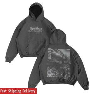 Tsunami Sea Merch Store Crash Pigment Black Pullover