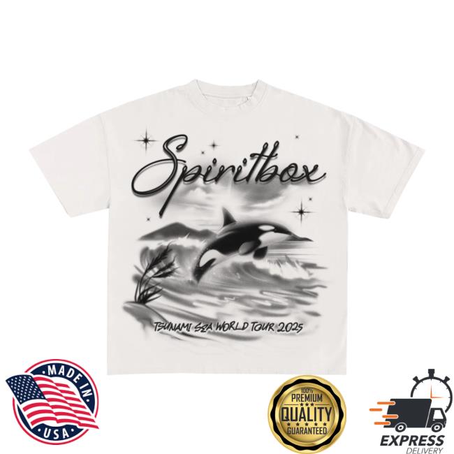 Tsunami Sea Merch Store Airbrush Orca White T-Shirt Tsunami Sea Merch Store Airbrush Orca White T-Shirt