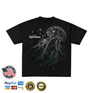 Tsunami Sea Merch Store Jellyfish Tour Black T-Shirt