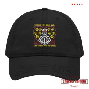 When The Sun Sets Store Merch The Cards We’re Dealt Distressed Dad Hat