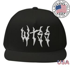 When The Sun Sets Store Merch Wtss White Metal Logo Flat Bill Hat