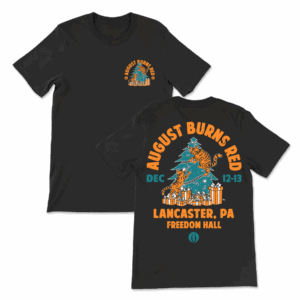 August Burns Red Tour Merch Christmas Cats T-Shirt