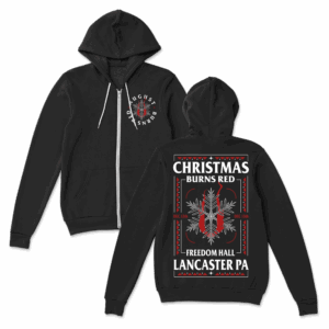 August Burns Red Tour Merch Christmas Zip Up Hoodie