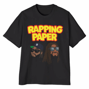 Kingchip Merch Store Rapping Paper Graphic T-Shirt